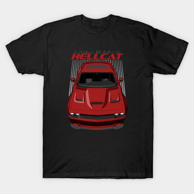 Custom Octane Red Challenger T-Shirt by V8social